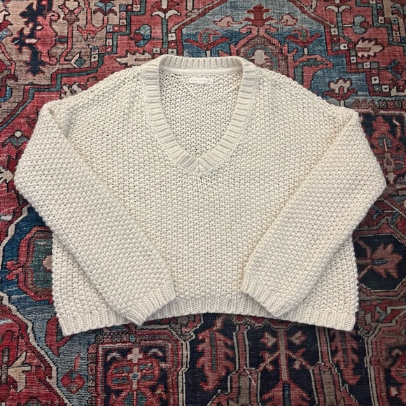 Pacsun White Knit Sweater - Picture 1 of 3
